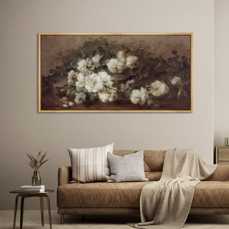 IDEA4WALL Flower Blossom "Classic Romantic Vintage Floral Rustic Decor
